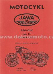 popis technický Jawa 500 OHC/15