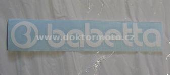 BABETTA Sticker - white - 135x25