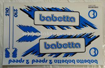 Nálepky BABETTA sada - modrá