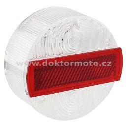 Rear lamp cover - round clear ( Simson S51, MZ )