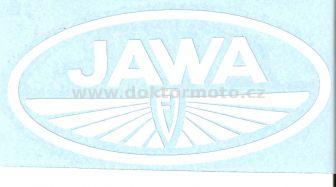 Nálepka JAWA FJ - bílá 100x50