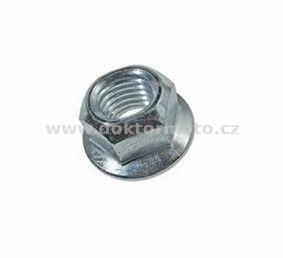 Nut M5x0,75 - flanged with teeth / key 8 / m=5, set of 6 pcs