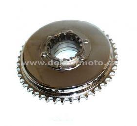 Sprocket rear - 44z / with carrier (Perak) D = 150mm / chrome