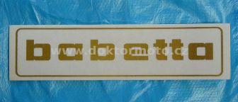 BABETTA Sticker - gold - 145x37