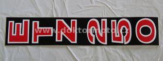 Front Glider Sticker - ETZ 250 - black / white / red