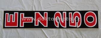 Front Glider Sticker - ETZ 250 - black / white / red