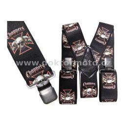 Kshandy with metal buckles, black with print