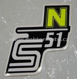 Box Sticker S51 N - black / white / yellow