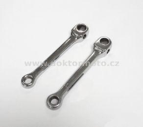 Pedal crank - set of 2, L+R (Babetta), chrome