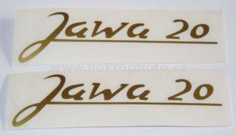 Jawa 20 Sticker - gold - Pioneer 20