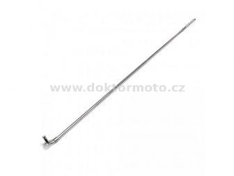 Rear brake rod - bare (older Pérák model) 535mm / M6 / chrome