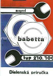Příručka dílenská Babetta 210, A5