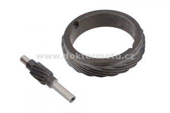 Speedometer drive gear - set (Pionýr)